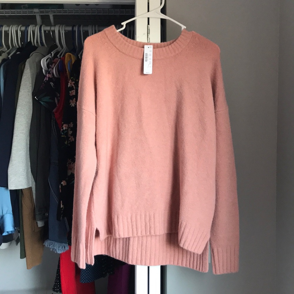 J. Crew Pink Oversized Sweater, NWT